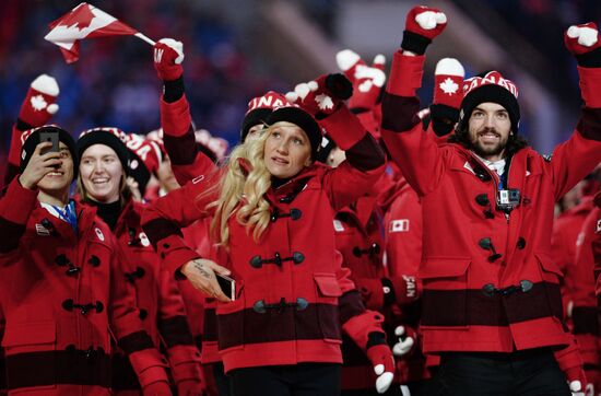 Opening ceremony of XXII Olympic Winter Games