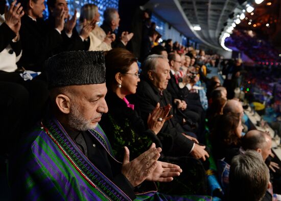 Opening ceremony of XXII Olympic Winter Games