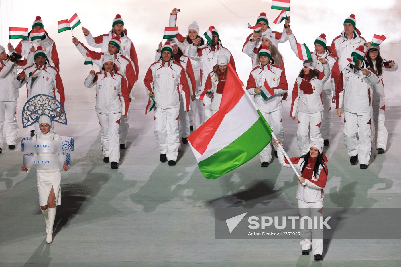 Opening ceremony of XXII Olympic Winter Games