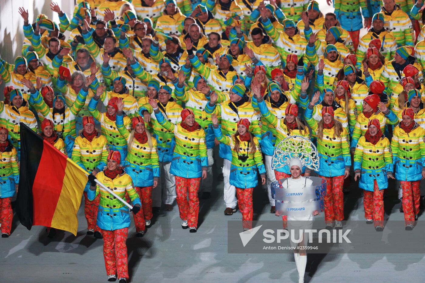 Opening ceremony of XXII Olympic Winter Games