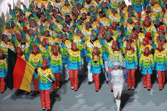 Opening ceremony of XXII Olympic Winter Games