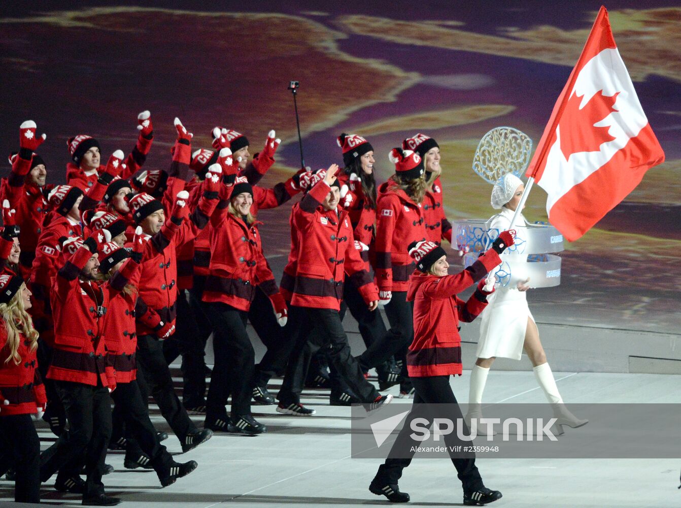 Opening ceremony of XXII Olympic Winter Games