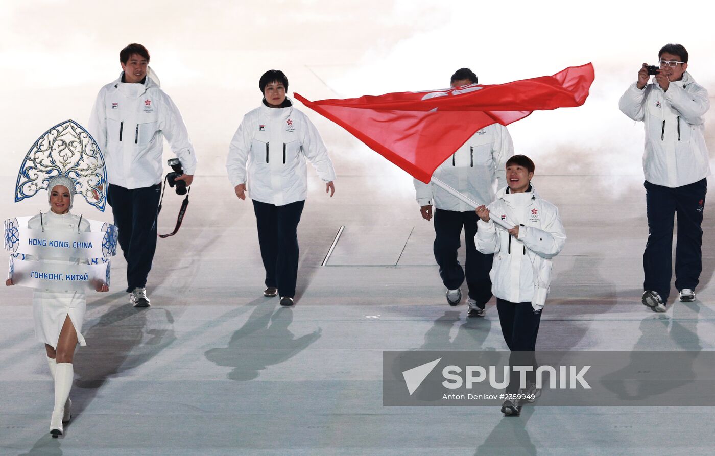 Opening ceremony of XXII Olympic Winter Games