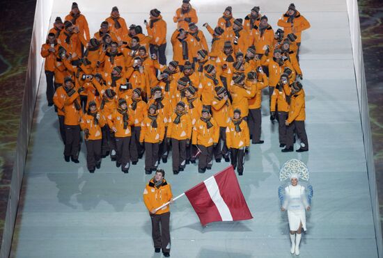 Opening ceremony of XXII Olympic Winter Games