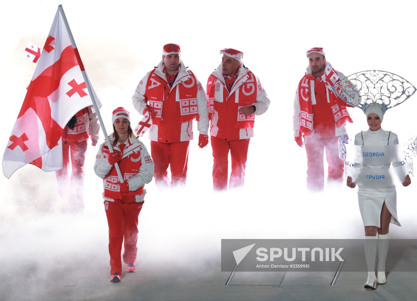 Opening ceremony of XXII Olympic Winter Games