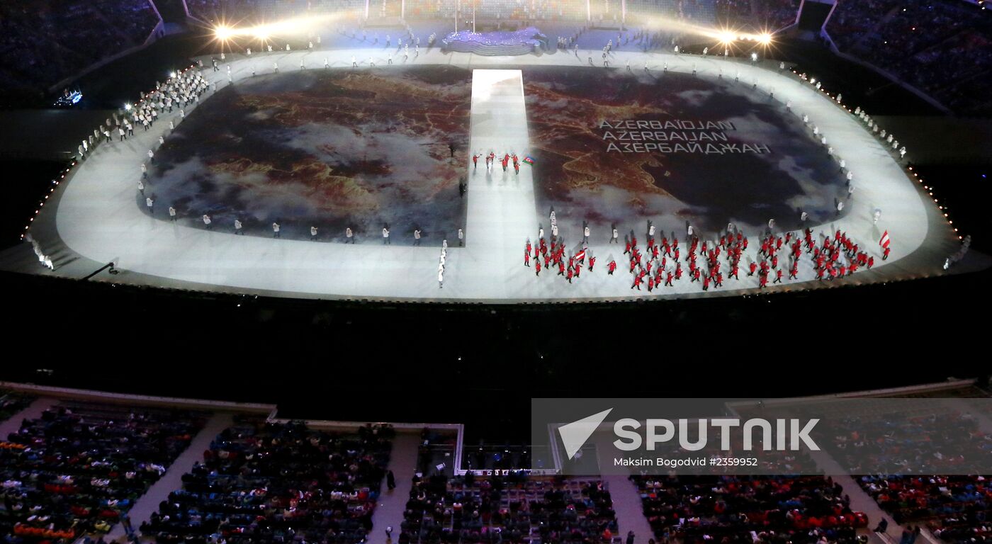 Opening ceremony of XXII Olympic Winter Games