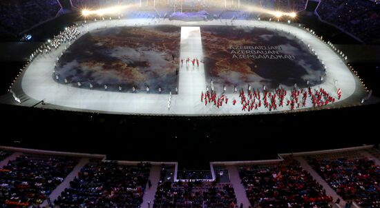 Opening ceremony of XXII Olympic Winter Games