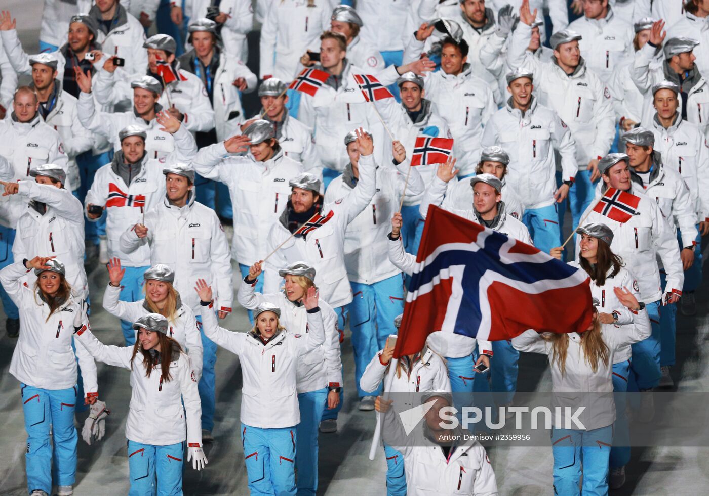 Opening ceremony of XXII Olympic Winter Games