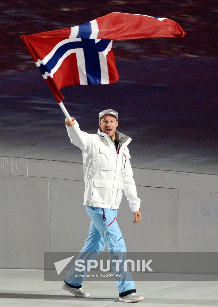 Opening ceremony of XXII Olympic Winter Games