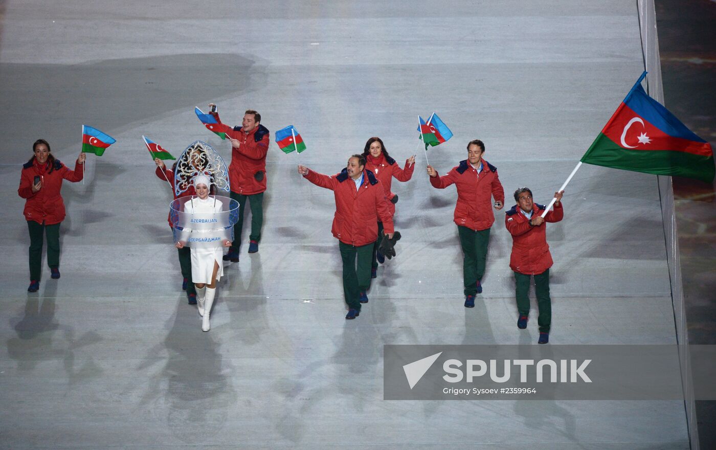 Opening ceremony of XXII Olympic Winter Games