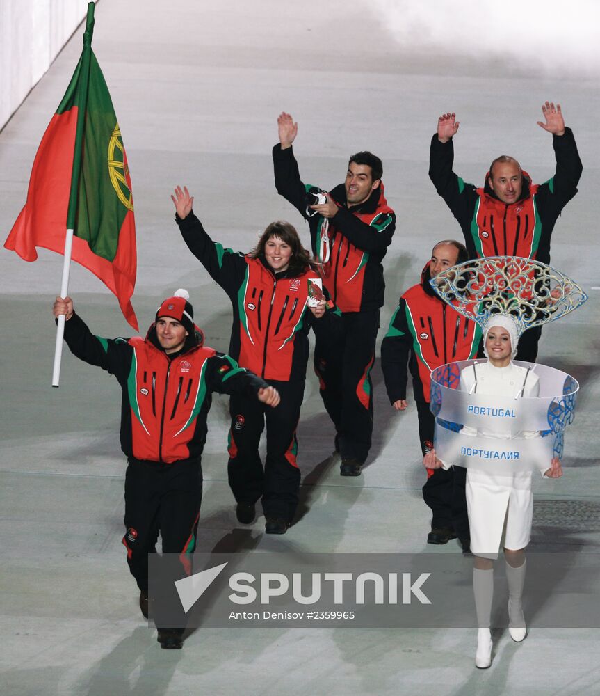 Opening ceremony of XXII Olympic Winter Games