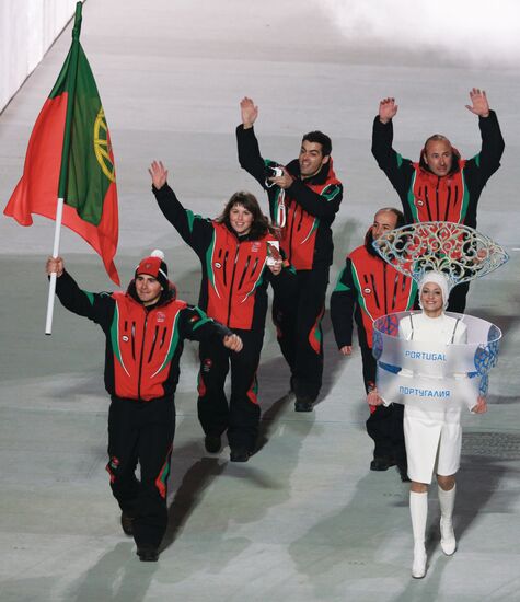 Opening ceremony of XXII Olympic Winter Games