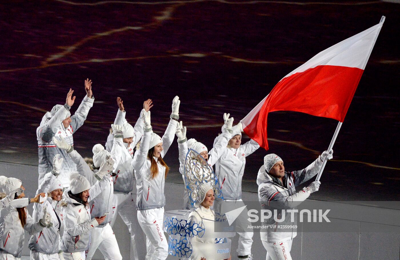 Opening ceremony of XXII Olympic Winter Games