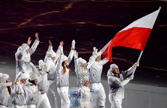 Opening ceremony of XXII Olympic Winter Games