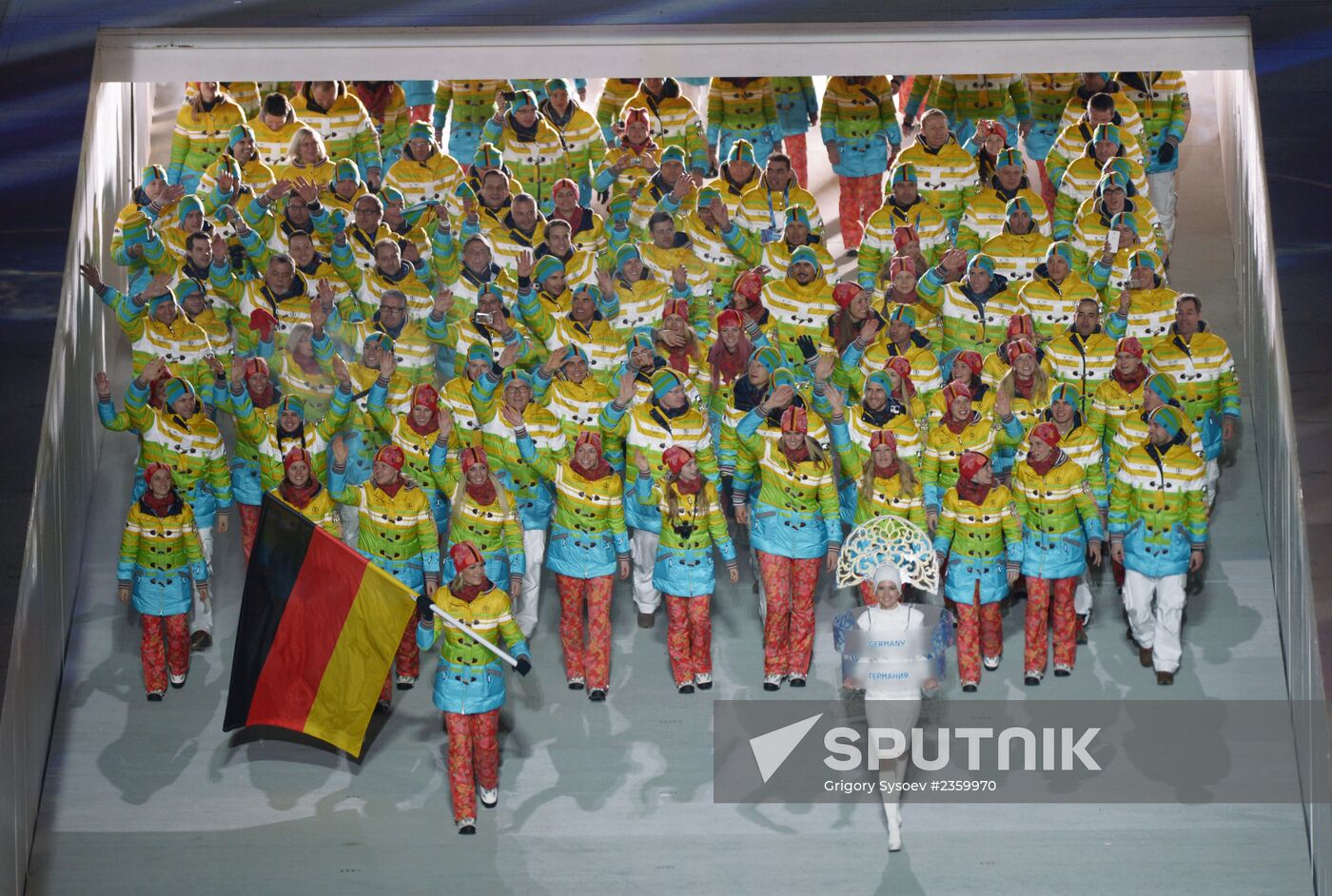 Opening ceremony of XXII Olympic Winter Games