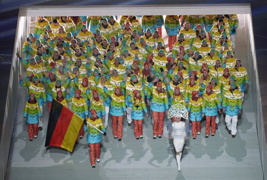 Opening ceremony of XXII Olympic Winter Games