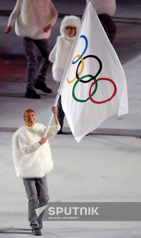 Opening ceremony of XXII Olympic Winter Games