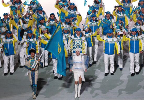 Opening ceremony of XXII Olympic Winter Games