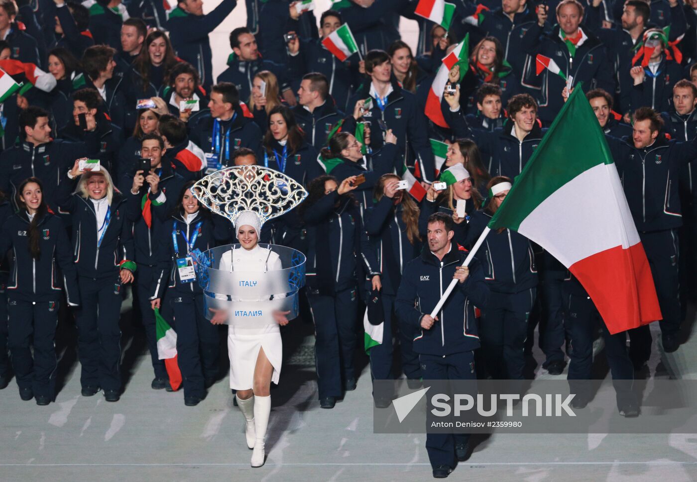 Opening ceremony of XXII Olympic Winter Games