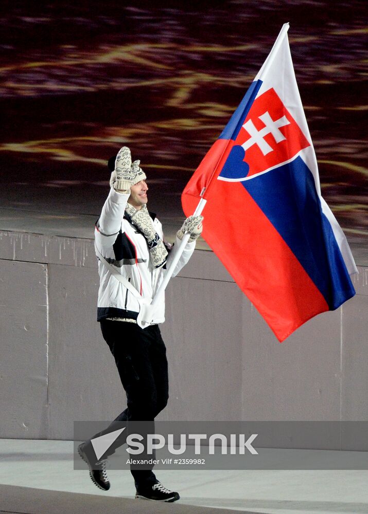 Opening ceremony of XXII Olympic Winter Games