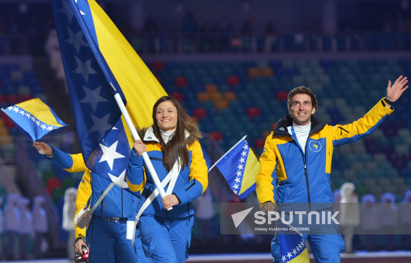 Opening ceremony of XXII Olympic Winter Games