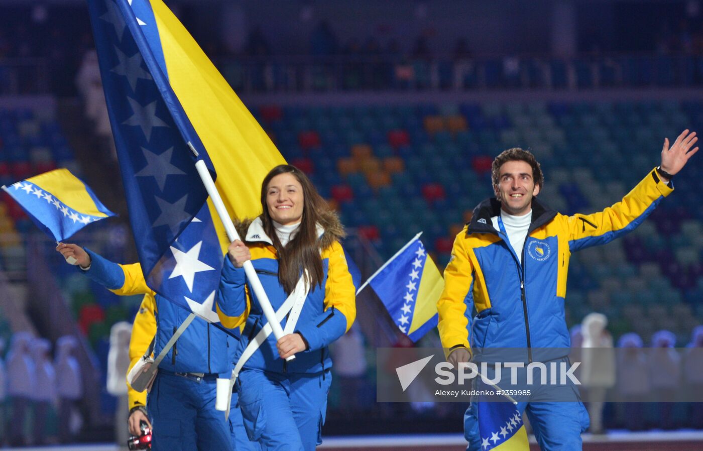 Opening ceremony of XXII Olympic Winter Games