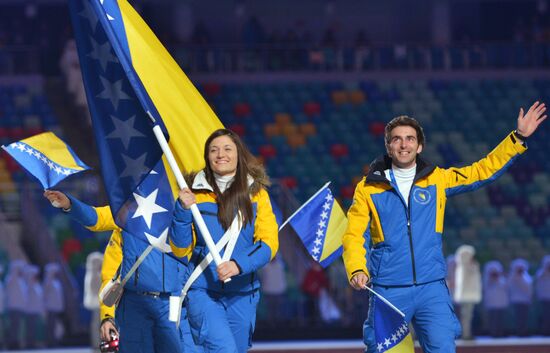 Opening ceremony of XXII Olympic Winter Games