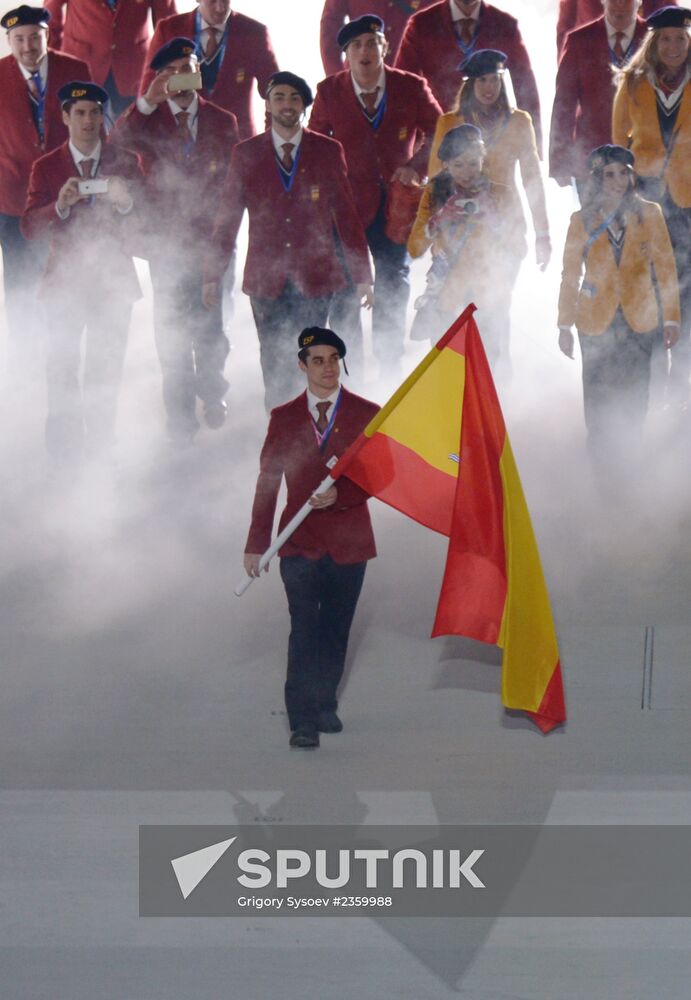 Opening ceremony of XXII Olympic Winter Games