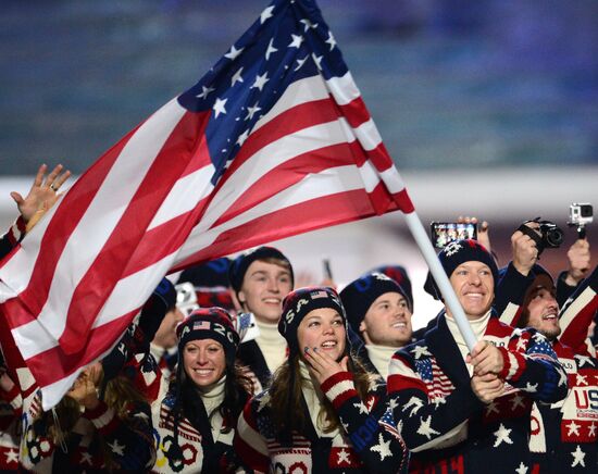 Opening ceremony of XXII Olympic Winter Games