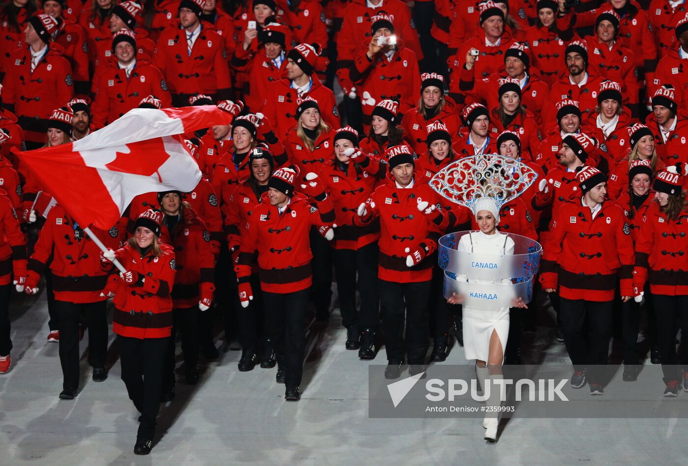 Opening ceremony of XXII Olympic Winter Games