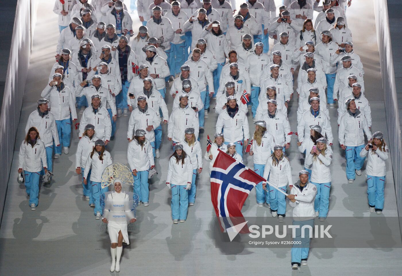 Opening ceremony of XXII Olympic Winter Games