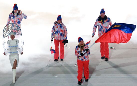 Opening ceremony of XXII Olympic Winter Games