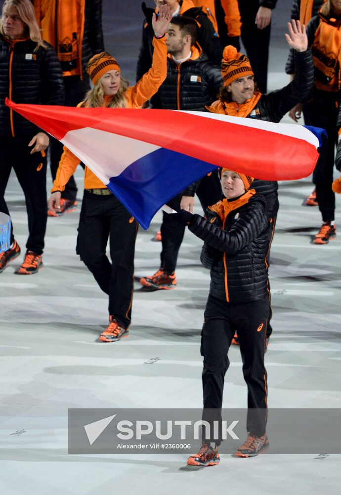 Opening ceremony of XXII Olympic Winter Games