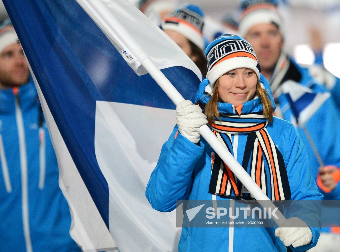 Opening ceremony of XXII Olympic Winter Games