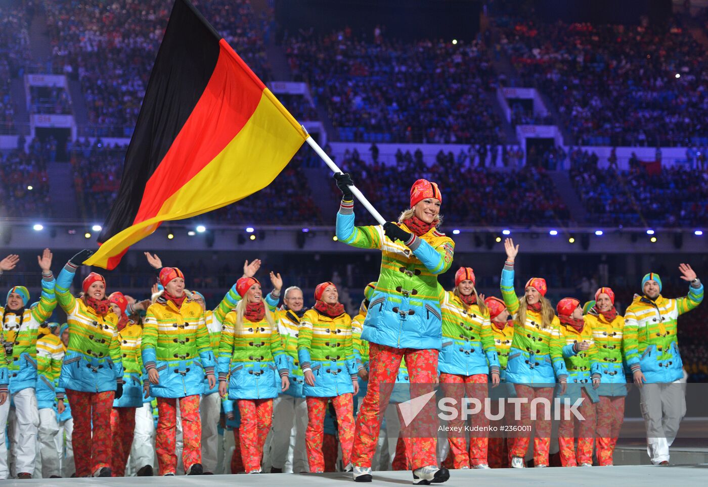 Opening ceremony of XXII Olympic Winter Games