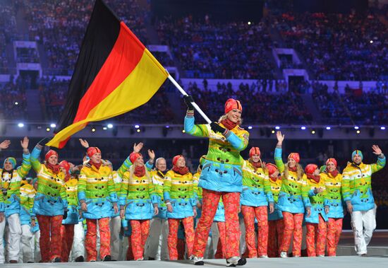 Opening ceremony of XXII Olympic Winter Games