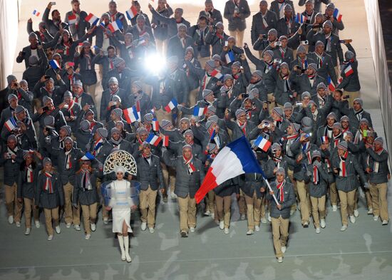 Opening ceremony of XXII Olympic Winter Games