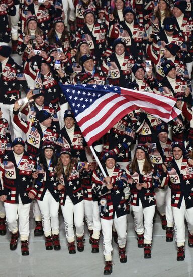 Opening ceremony of XXII Olympic Winter Games