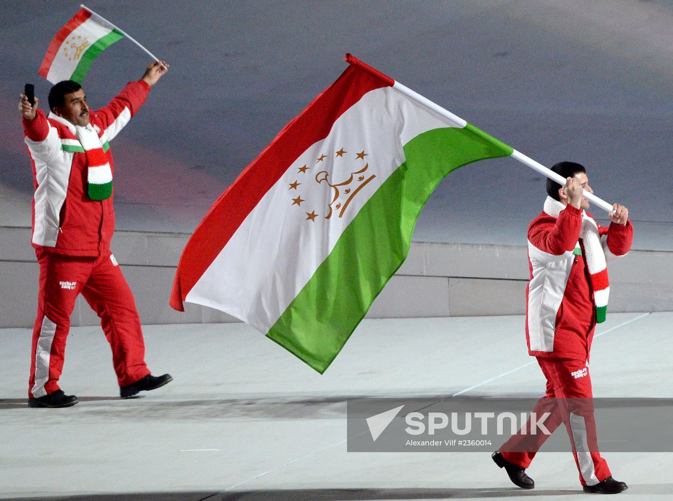 Opening ceremony of XXII Olympic Winter Games