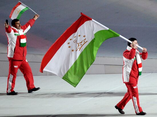 Opening ceremony of XXII Olympic Winter Games