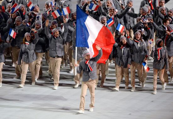 Opening ceremony of XXII Olympic Winter Games