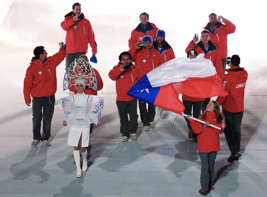 Opening ceremony of XXII Olympic Winter Games