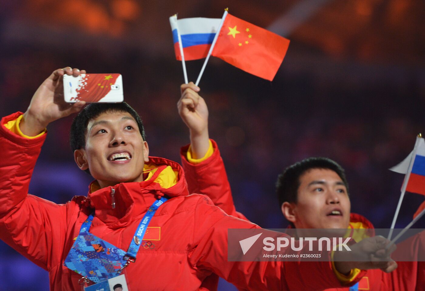 Opening ceremony of XXII Olympic Winter Games