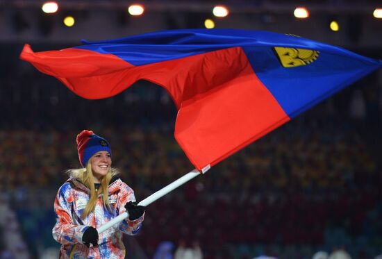 Opening ceremony of XXII Olympic Winter Games