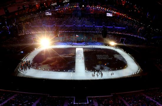 Opening ceremony of XXII Olympic Winter Games