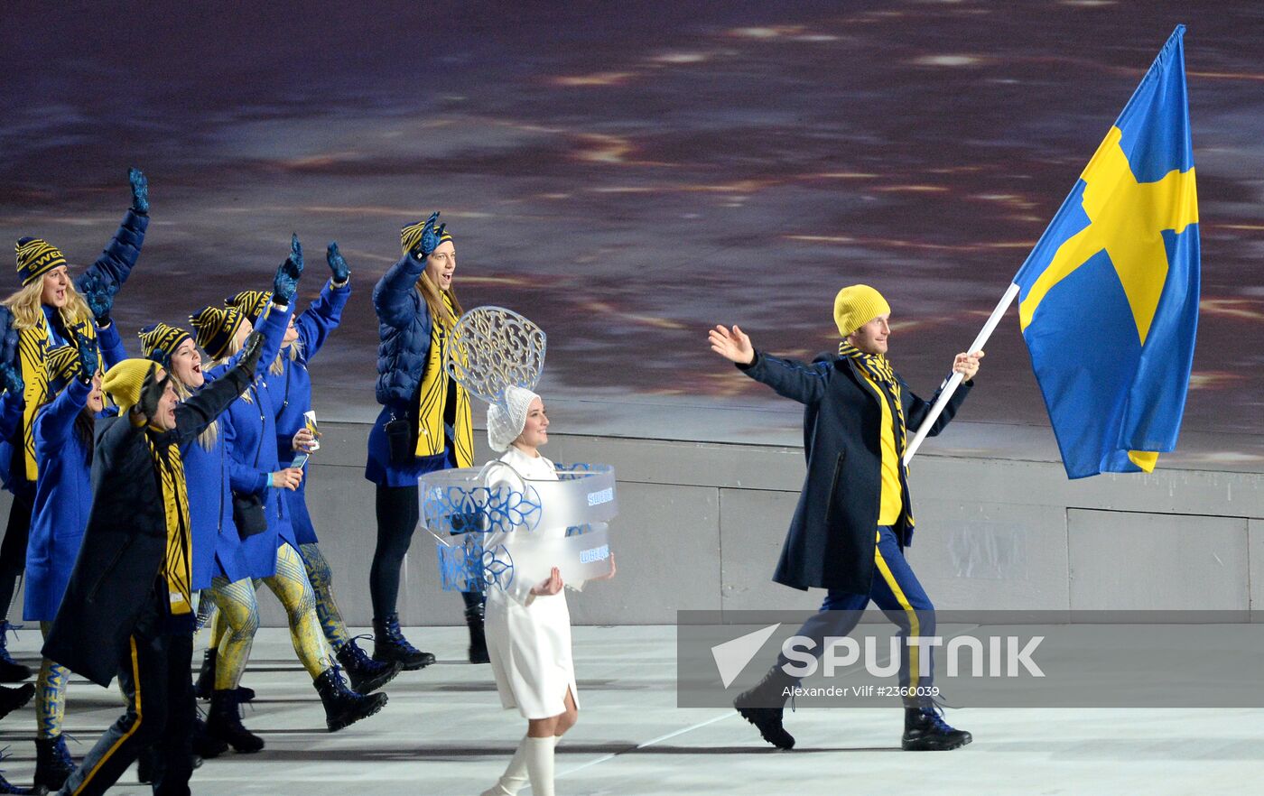 Opening ceremony of XXII Olympic Winter Games