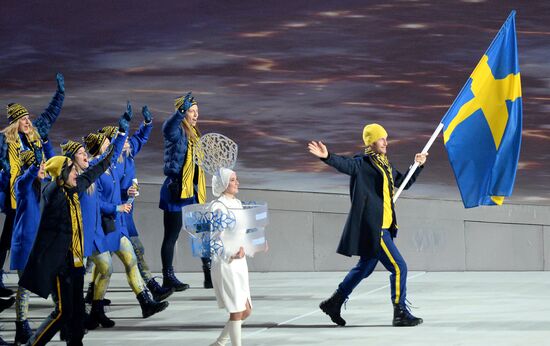 Opening ceremony of XXII Olympic Winter Games