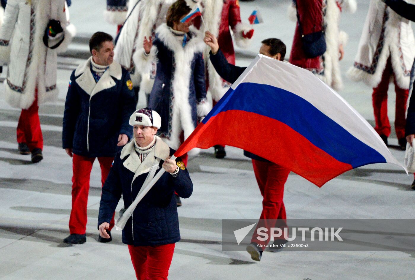 Opening ceremony of XXII Olympic Winter Games