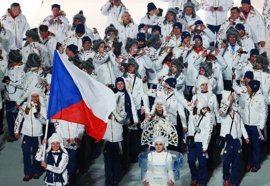 Opening ceremony of XXII Olympic Winter Games