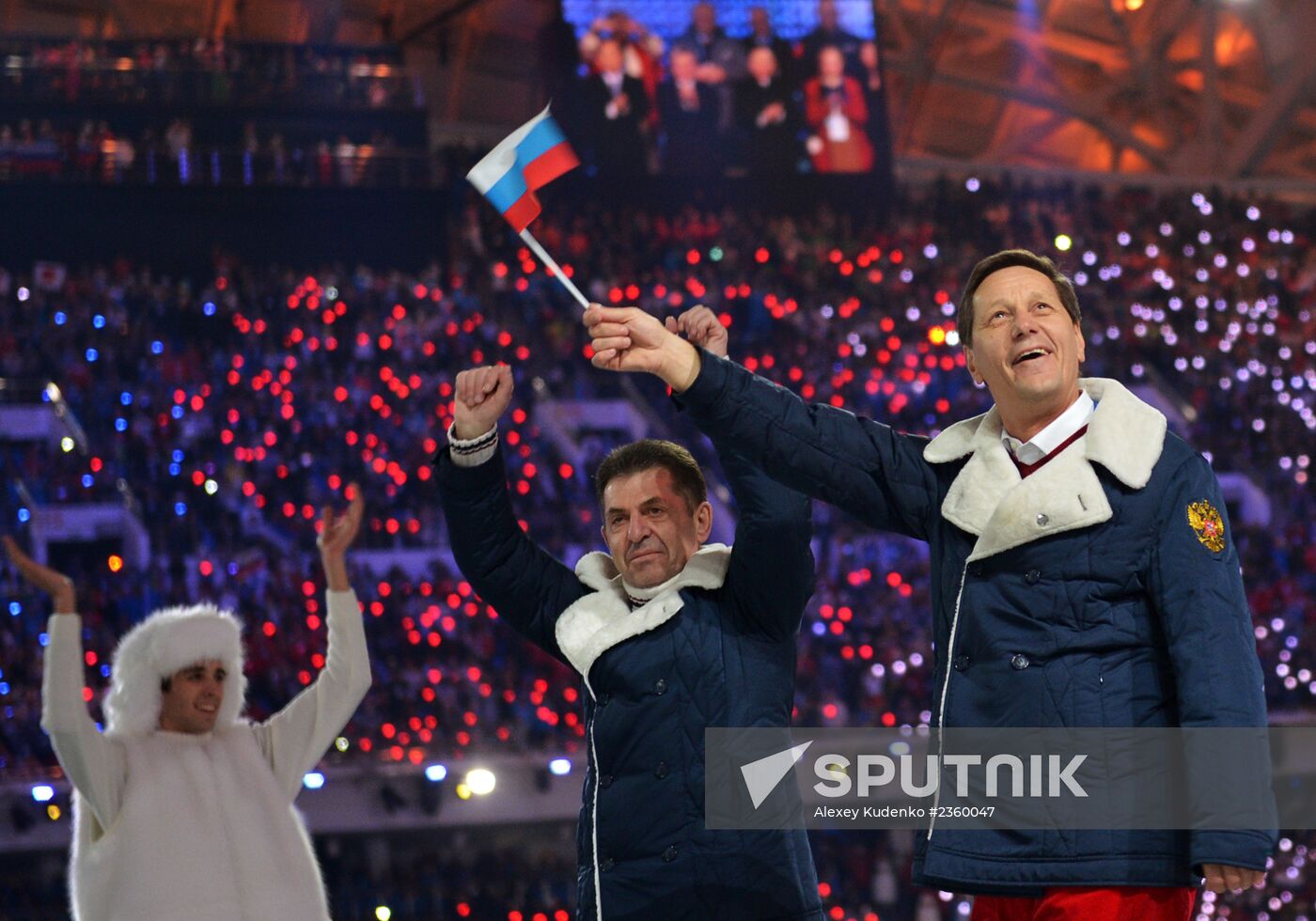 Opening ceremony of XXII Olympic Winter Games